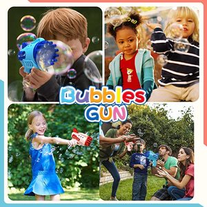 Máquina automática de pistola de burbujas de 12 agujeros, burbujas personalizadas para niños, juguetes de verano al aire libre para jugar - Product Image 5