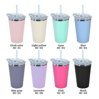 Mug à café double paroi 420 ml en gros, extérieur plastique, intérieur acier inoxydable, mug coloré, logo personnalisé pris en charge