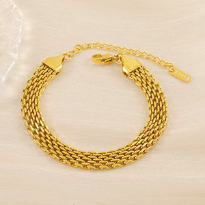 ZOGXIN Gold Chain Bracelet Multi Layered Geometric Design Unisex Jewelry Gift - Product Image 3