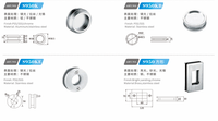 Manija Circular Moderna de Acero Inoxidable para Puertas de Vidrio Interiores y Puertas Corredizas, para Cuartos de Ducha y Uso en Hoteles