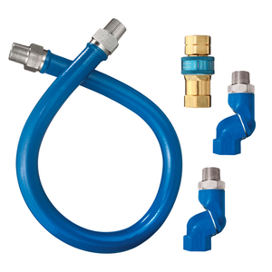 Tuyau de gaz <span class=keywords><strong>flexible</strong></span> à connexion rapide avec joint pivotant et verrouillage de sécurité pour appareils électroménagers - Product Image 4