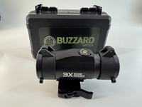 BUZZARD Optics 3X Premium Prism Magnifier Fixed 3X Magnification Bright Clear Image Tactical Prism Sight Hunting Optic Accessory