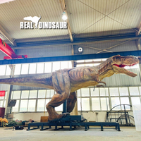 Modèles personnalisés de dinosaures animatroniques réalistes grandeur nature en fibre de verre pour parcs d'attractions et centres commerciaux (usage intérieur)