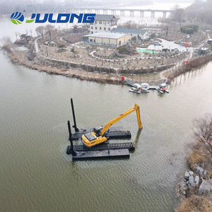 מחפר אמפיבי עם שלדת פונטון לעבודות שפת הנהר - Product Image 1