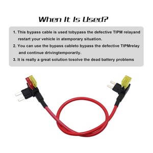 Cavo di Bypass TIPM, adattatore per fusibili, cavo di Bypass <span class=keywords><strong>relè</strong></span> <span class=keywords><strong>pompa</strong></span> <span class=keywords><strong>carburante</strong></span> per Dodge Ram Jeep Chrysler VW, CBWPR091AA - Product Image 2