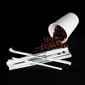 Pailles à boire biodégradables en PLA avec logo personnalisé et emballage en papier - Product Image 4