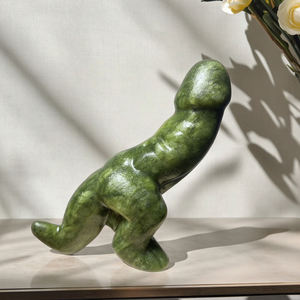 Großhandels preis Hand geschnitzte 10cm natürliche gemischte Edelstein Dinosaurier <span class=keywords><strong>Dildo</strong></span> Figur Carving Craft Ornament für Home Decoration - Product Image 1