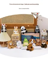 Porte-clés en peluche animal, jouet, pendentif, cadeau, breloque pour enfants