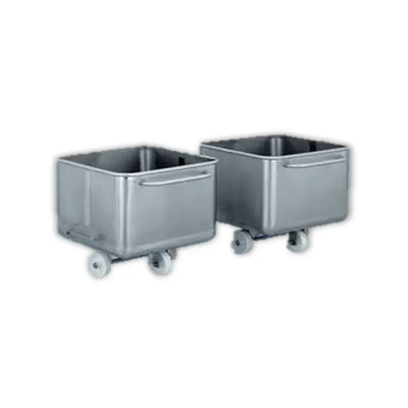 Factory Warehouse Supply Stainless Steel Meat Trolley Hopper Trolley for Meat Processing Trolley