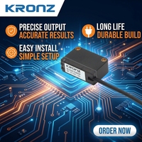 KRONZ Réflexion diffuse NPN/PNP Capteurs photoélectriques à onde laser à suppression de fond de faisceau pointu/linéaire