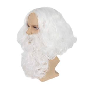 Ensemble de perruques à <span class=keywords><strong>barbe</strong></span> Père Noël bleu blanc et gris Halloween Party WGDG-003 - Product Image 2