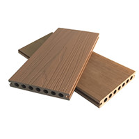 Planches de terrasse en WPC creuses, légères, faciles à installer, revêtement composite imperméable pour terrasse extérieure