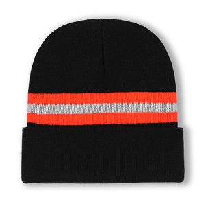 <span class=keywords><strong>Bonnet</strong></span> <span class=keywords><strong>de</strong></span> sécurité réfléchissant en tricot uni pour la course nocturne, haute visibilité, néon, jacquard, avec bande réfléchissante pour <span class=keywords><strong>adulte</strong></span> - Product Image 1