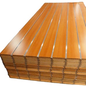Kapok Panel 15Mm, 16Mm, 18Mm <span class=keywords><strong>25Mm</strong></span> <span class=keywords><strong>Mdf</strong></span> Melamine Khe Ban Sử Dụng Slatwall Panels - Product Image 2