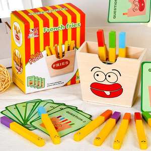Jouets empilables de tri de hamburger en bois de 3 ans - Product Image 2