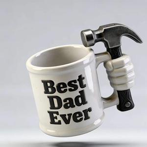 Taza de café de cerámica creativa para <span class=keywords><strong>el</strong></span> Día del Padre con mango de llave inglesa, taza 3D, regalo único de cumpleaños o Navidad para papá o <span class=keywords><strong>abuelo</strong></span>. - Product Image 2