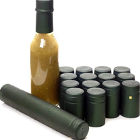 Capsules thermorétractables en PVC imperméables pour bouteilles de vin, logo couleur personnalisé, capsule thermorétractable pour bouteilles de vin