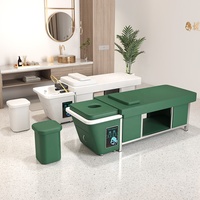 Équipement de Spa de Tête Japonais Luxueux, Mobilier de Salon Professionnel, Lit de Massage, Lit de Shampoing Thaïlandais, Fauteuil de Shampoing
