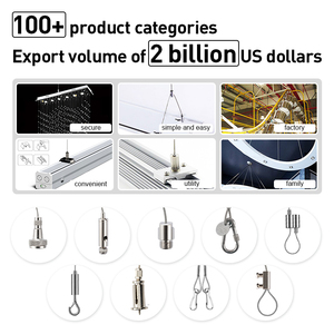 Đối tượng Trần treo Cáp máy bay gắn dây cáp treo Bộ dụng cụ treo đèn dây đèn chùm chiếu sáng Kit - Product Image 2