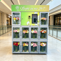 Distributeur automatique de fleurs intelligent 24h/24, refroidissement par air, conservation de la fraîcheur