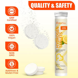 BioFlex Çin Tedarikçisi Özel Formül Logolu Paket Aromalı H2 Hidrojen Efervesan <span class=keywords><strong>Tablet</strong></span> İçme Suyu İçin Hızlı Efervesan - Product Image 4