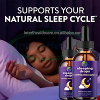 Ausreson OEM Gouttes liquides de mélatonine végétaliennes pour un sommeil profond, supplément à base d'extraits végétaux, aide au sommeil et relaxation pour adultes