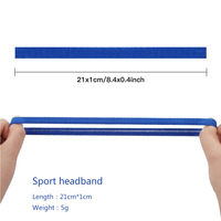 Bandeau Élastique pour Cheveux Femmes Hommes Absorption Sueur Polyester Football Basketball Course Yoga Sport