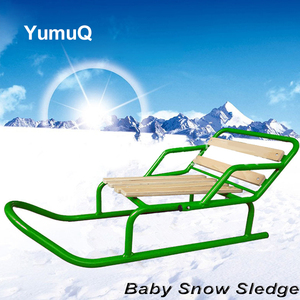 YumuQ gonflable en plastique approvisionnement bois pliant enfants nouveau 2 en 1 motoneige poussant traîneau Scooter <span class=keywords><strong>luge</strong></span> - Product Image 4