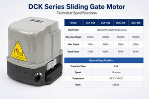 Motor Eléctrico <span class=keywords><strong>para</strong></span> Puerta <span class=keywords><strong>Corredera</strong></span> <span class=keywords><strong>de</strong></span> Alta Resistencia <span class=keywords><strong>de</strong></span> 1600 kg, 650 W, <span class=keywords><strong>para</strong></span> Puertas <span class=keywords><strong>de</strong></span> Hogar, Oficina y Garaje - Product Image 2