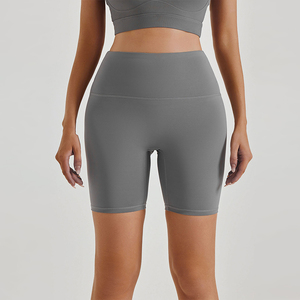 Pantaloni da Yoga traspiranti a vita alta pantaloni da <span class=keywords><strong>donna</strong></span> Skinny Fit Casual quinto pantaloni <span class=keywords><strong>Bermuda</strong></span> color pesca con controllo della pancia - Product Image 2