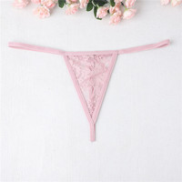 Culottes string sexy multicolores pour femmes, en dentelle tricotée, lingerie sexy avec dentelle