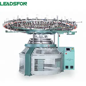 Leadsfon-máquina de punto Circular Industrial, equipo italiano importado, Jersey único