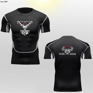 Camisetas de Compresión de Verano para Hombre, Ajuste Delgado, Transpirables, de Secado Rápido, de Manga Corta para Ejercicio y Entrenamiento Atlético - Product Image 2