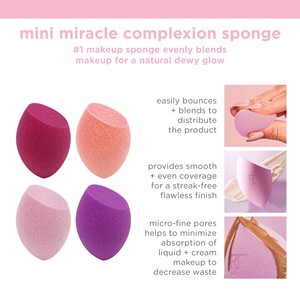 4 pièces Mini éponges de <span class=keywords><strong>teint</strong></span> miraculeuses Petites éponges de maquillage de beauté <span class=keywords><strong>pour</strong></span> fond de <span class=keywords><strong>teint</strong></span> Correcteur Mini éponges de maquillage - Product Image 3
