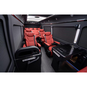 Toyota Coaster 12 Seater Exec Shuttle | Intérieur de luxe rouge <span class=keywords><strong>bordeaux</strong></span> | Corp Hospitality & Biz Solutions personnalisées - Product Image 3