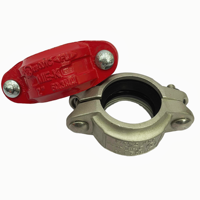 Raccords à joint de serrage pour tuyaux rainurés en fonte ductile et acier FM UL avec traitement de surface par peinture pour connexion de tuyaux en acier