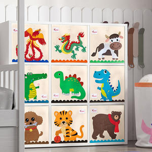 Boîte de rangement fonctionnelle pour jouets pour enfants, salle de jeux, chambre à coucher, coffres à jouets pliables pour bébés, organisateur de rangement pour animaux en peluche - Product Image 3