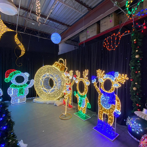 Ngoài trời 3D Led trang trí đường phố chiếu sáng đường hầm thương mại Motif đèn giáng sinh trang trí hiển thị Motif ánh sáng hiển thị - Product Image 4
