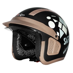 China Venta al por mayor <span class=keywords><strong>Casco</strong></span> de motocicleta <span class=keywords><strong>Vintage</strong></span> Montar Protector 3/4 Cap Cascos Para Moto <span class=keywords><strong>Casco</strong></span> Sicurezza 2025 NUEVO - Product Image 2
