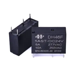 DH46F-1AST-DC24V ממסר מתח PCB 10A ממסר תעשייתי 5V 12V 24V 1 צורה ממסר לשימוש כללי