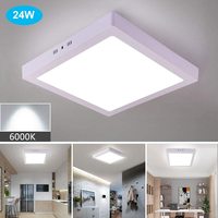 Plafonnier LED encastré rond/carré 3w 4w 6w 9w 12w 15w 18W 25w LED Plafonnier encastré AC85-265V
