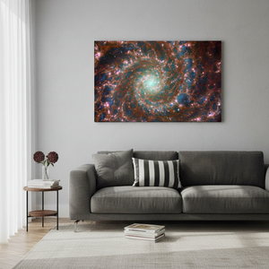 Phantom Galaxy Canvas Print: James Webb View, Tempered Glass Art,<b>WRAPPED</b> CANVAS - Product Image 3