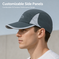 Casquette de sport respirante à séchage rapide avec patchwork pour hommes et femmes