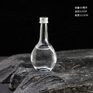 Mini bouteilles de liqueur en verre réutilisables de 50 ml avec bouchon à vis en aluminium et impression sérigraphique pour vin, vodka, gin, rhum, tequila et <span class=keywords><strong>whisky</strong></span> - Product Image 6