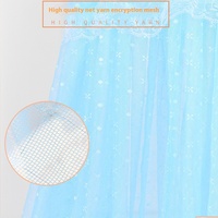 Moustiquaire de Lit Luxueuse sur Pieds pour Cour Impériale, Moustiquaire Universelle Cryptée pour Lit Bébé avec Support
