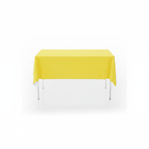 Jacquard Yellow <b>Tablecloth</b> 18\"X8\"X24\" 72PCS/Carton Buyer-Hotels Dining Tablecover Branded Rectangle Plastic <b>Tablecloth</b> - Product Image 2