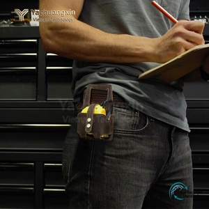 Leather Tape Measure Holder Pouch With Belt Clip For Outdoor Activities All Seasons Use - Product Image 2