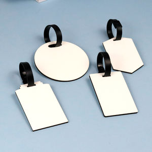 Etiquetas de Equipaje de MDF con Impresión Personalizada, Etiquetas de Madera para Bolsas Imprimibles por Ambos Lados, Etiqueta de Viaje en Blanco - Product Image 3