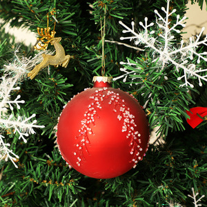 Venta al por mayor barato 8cm lujo artificial Retro Navidad <span class=keywords><strong>bolas</strong></span> <span class=keywords><strong>de</strong></span> <span class=keywords><strong>cristal</strong></span> para árbol <span class=keywords><strong>de</strong></span> Navidad Festival decoración del hogar - Product Image 1