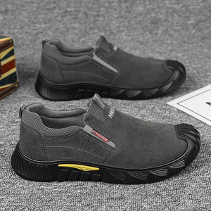Chaussures basses décontractées pour hommes, dotées d'une semelle en caoutchouc, offrant une fonction antidérapante, idéales pour les environnements de travail. - Product Image 2